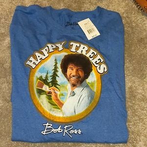 Men's Bob Ross Long Sleeve Tshirt